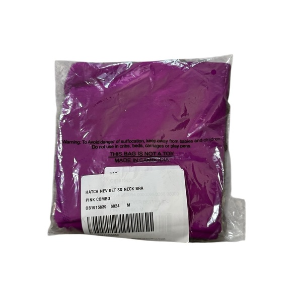 NWT Free People movement x Hatch Never Better square neck maternity bra Med Pink - Picture 6 of 10